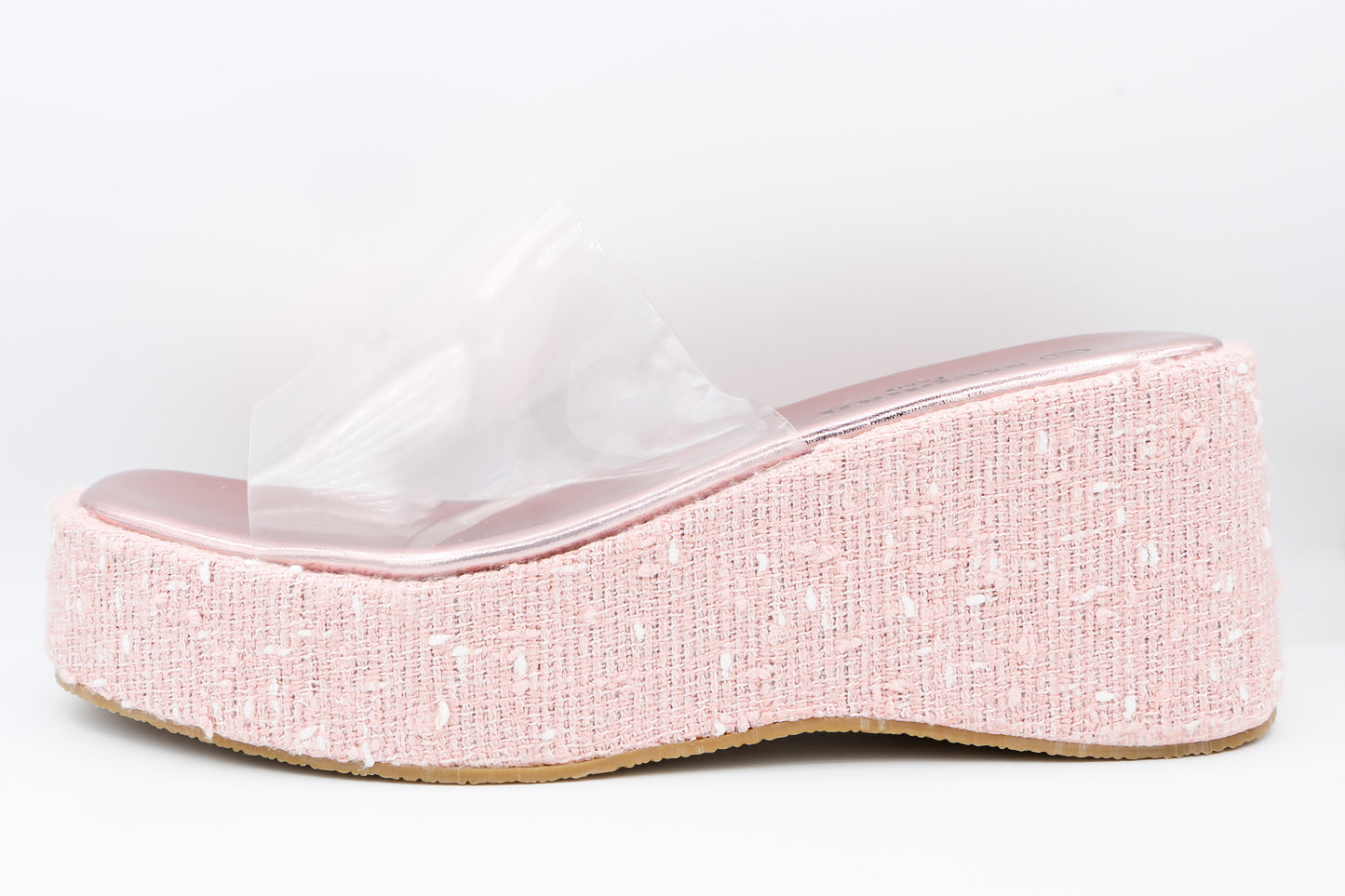 Sandale Compensée "Rose Poudré" Transparente 113