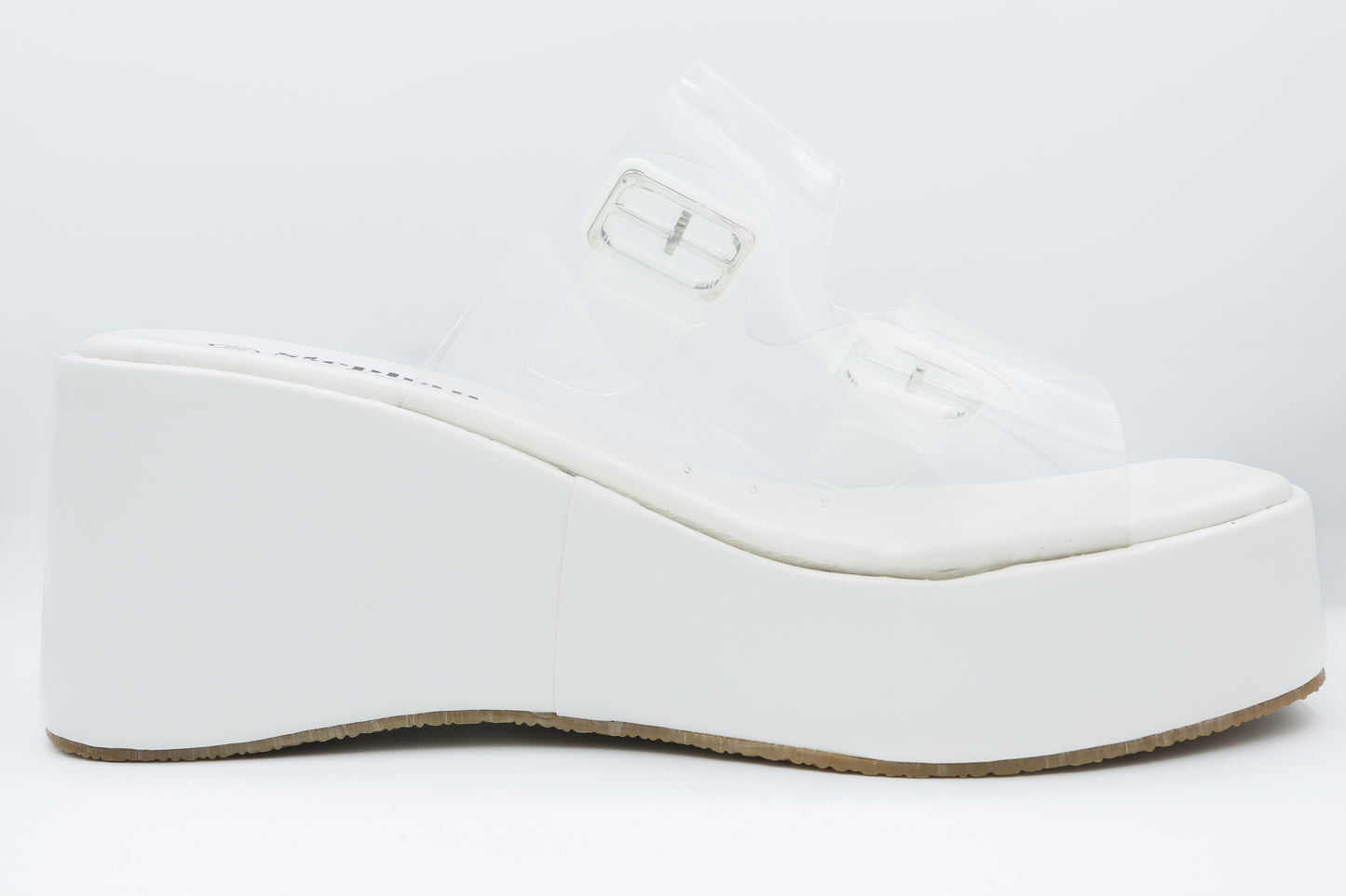 Sandale Compensée "Pureté Transparente" 116