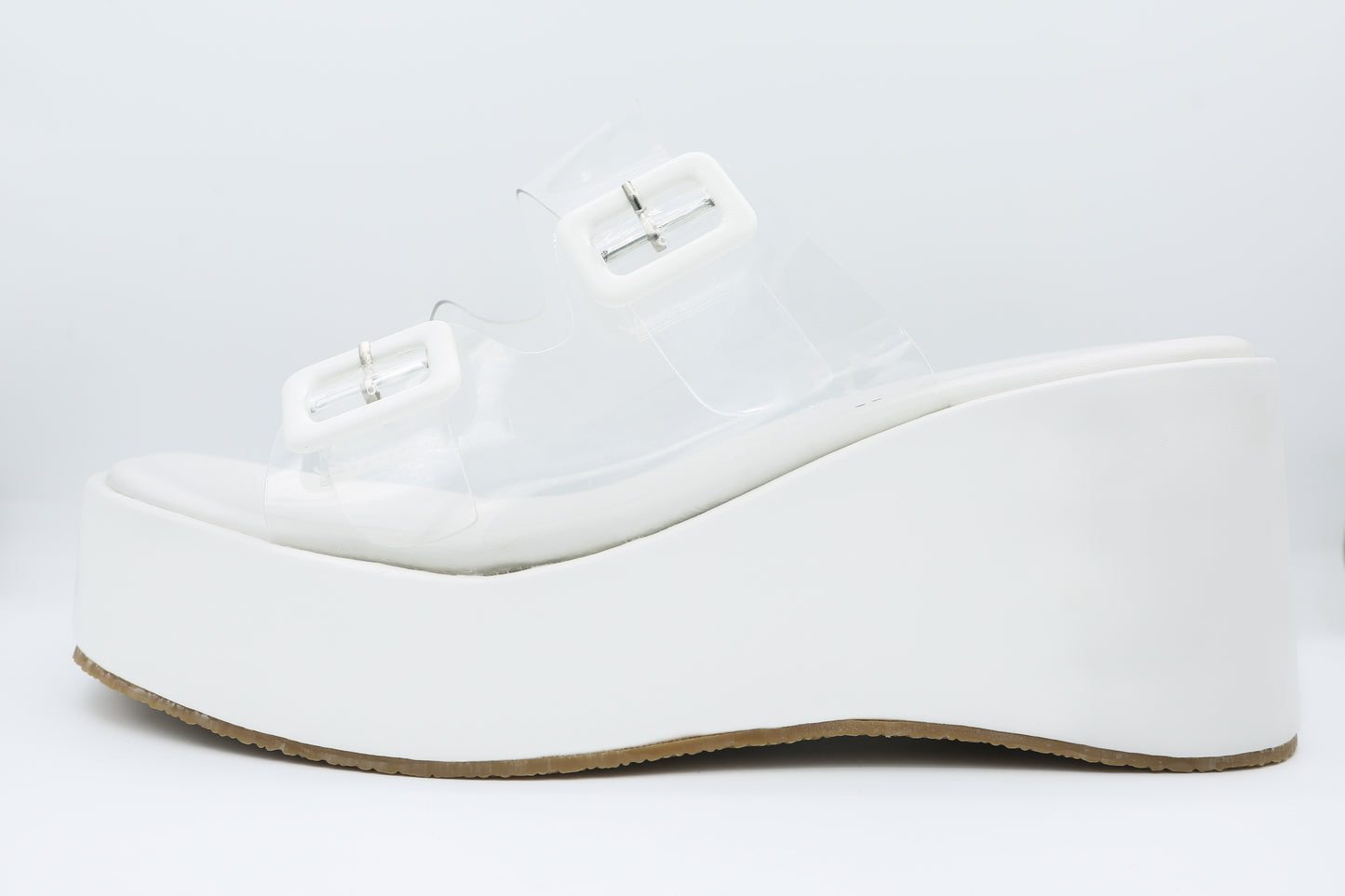 Sandale Compensée "Pureté Transparente" 116