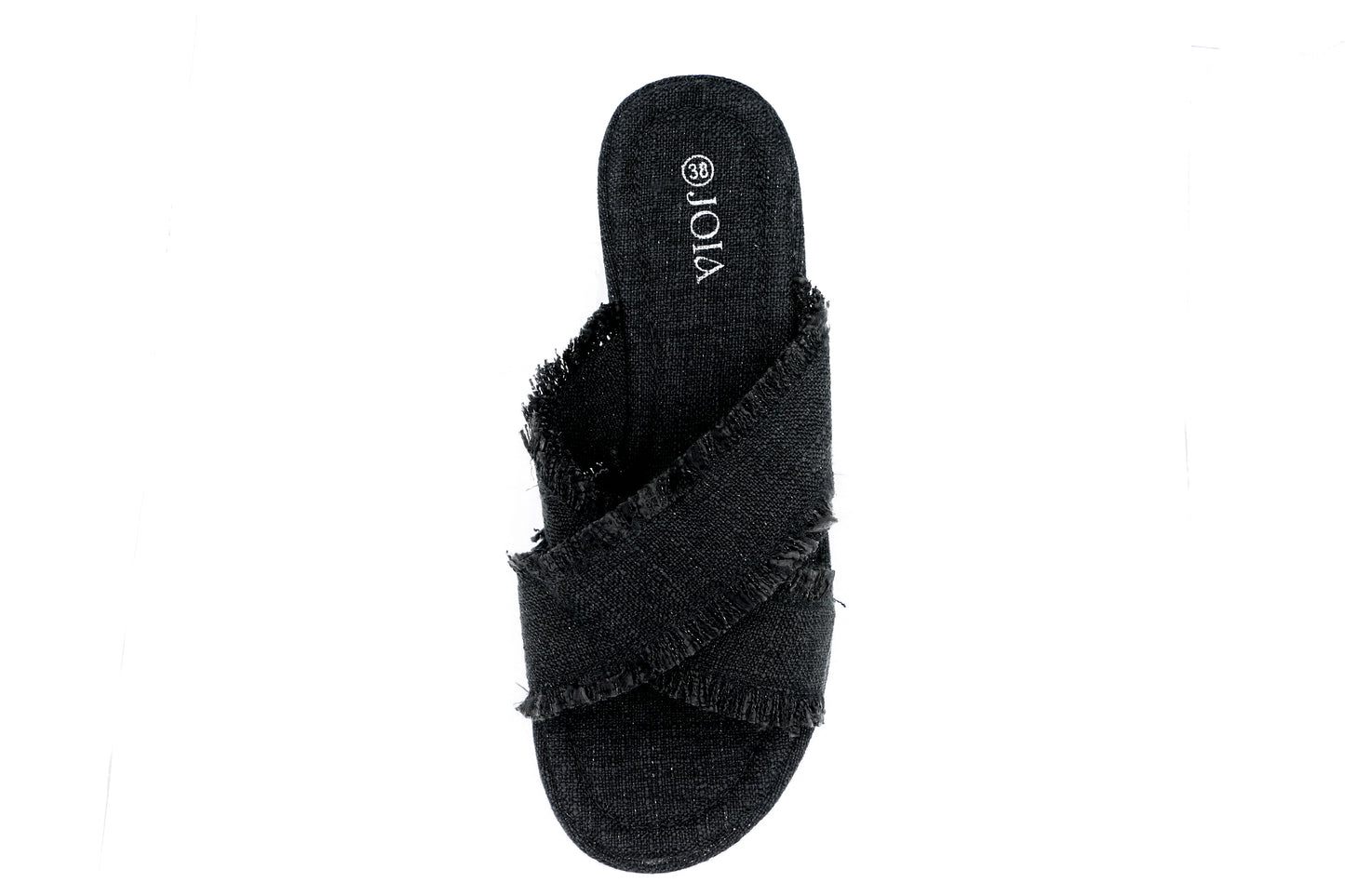 Sandale Plateforme "Effilochée Chic" Noire 119