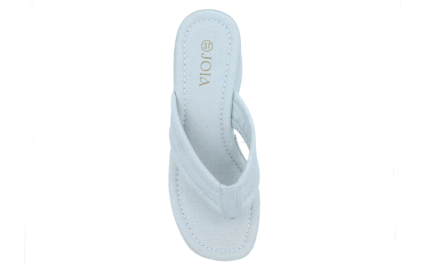 Tongs Compensées "Denim Céleste" 122