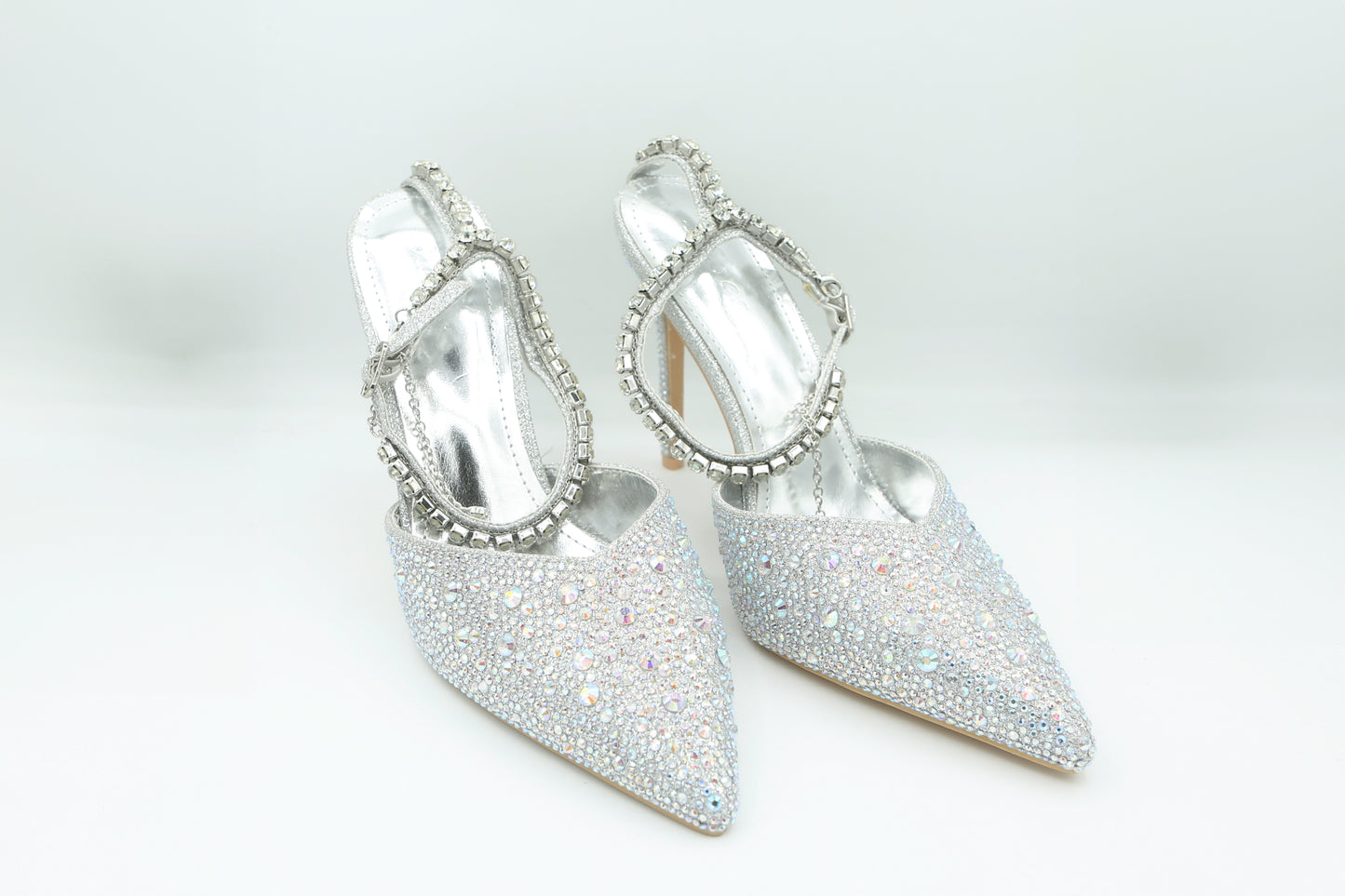 Escarpin Slingback "Éclat Argenté" 126