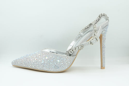 Escarpin Slingback "Éclat Argenté" 126
